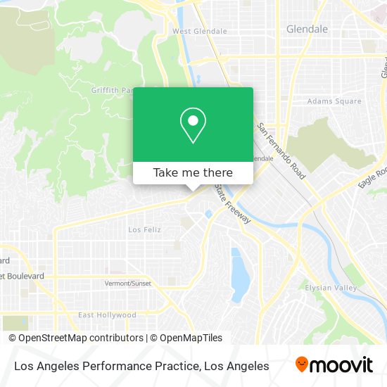 Los Angeles Performance Practice map