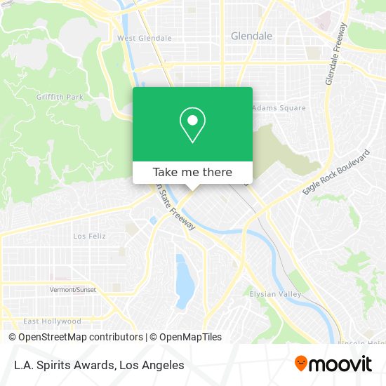 L.A. Spirits Awards map