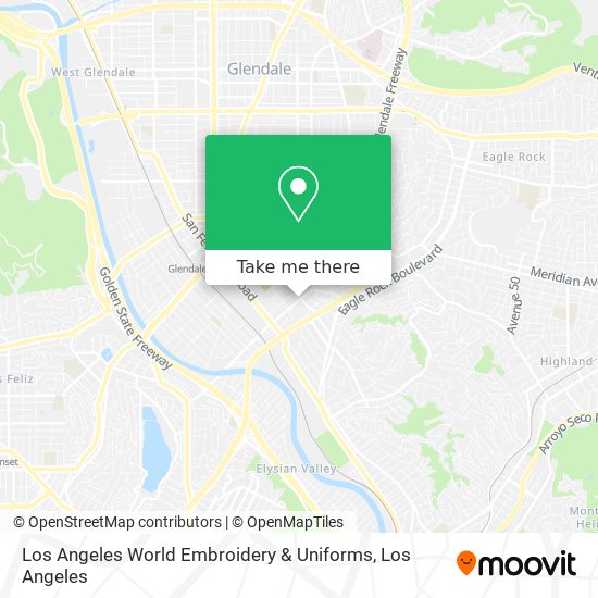 Los Angeles World Embroidery & Uniforms map