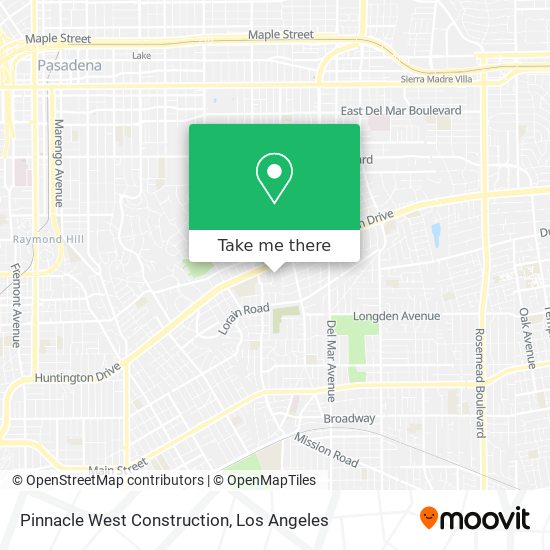 Mapa de Pinnacle West Construction