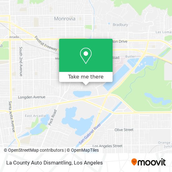 Mapa de La County Auto Dismantling