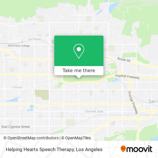 Helping Hearts Speech Therapy map