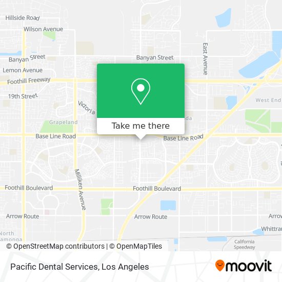 Mapa de Pacific Dental Services