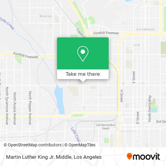 Martin Luther King Jr. Middle map