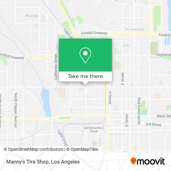 Mapa de Manny's Tire Shop