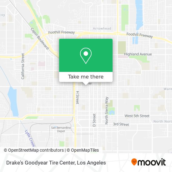 Drake's Goodyear Tire Center map