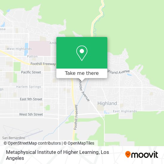 Metaphysical Institute of Higher Learning map