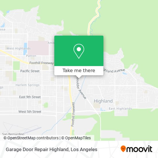 Garage Door Repair Highland map