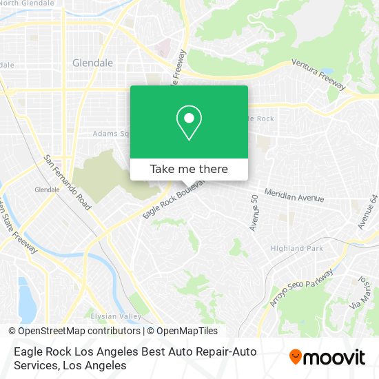 Mapa de Eagle Rock Los Angeles Best Auto Repair-Auto Services