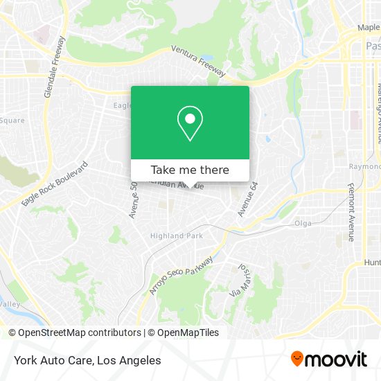 York Auto Care map