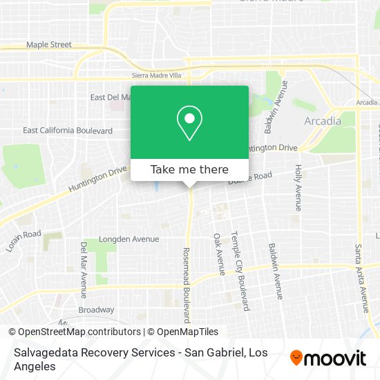 Salvagedata Recovery Services - San Gabriel map