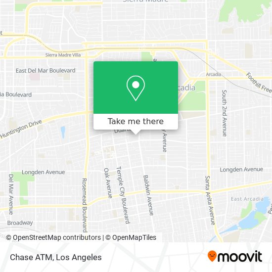 Chase ATM map