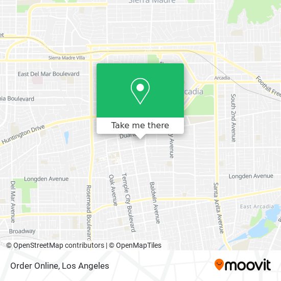 Order Online map