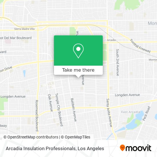 Arcadia Insulation Professionals map