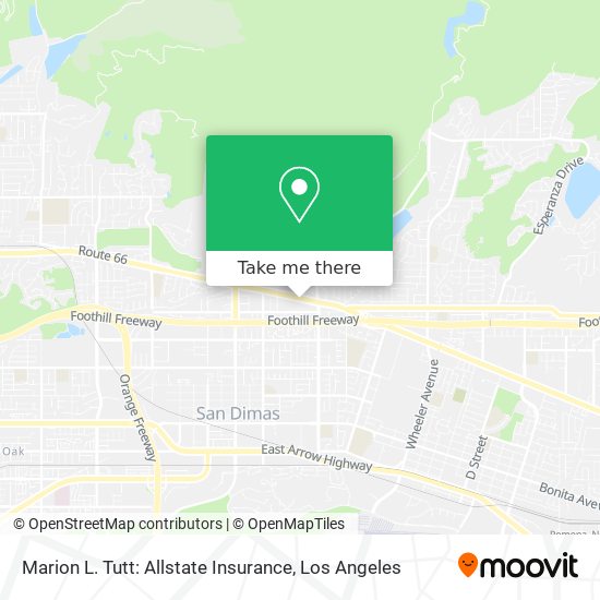 Mapa de Marion L. Tutt: Allstate Insurance