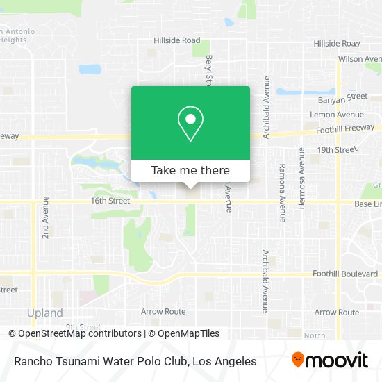 Rancho Tsunami Water Polo Club map