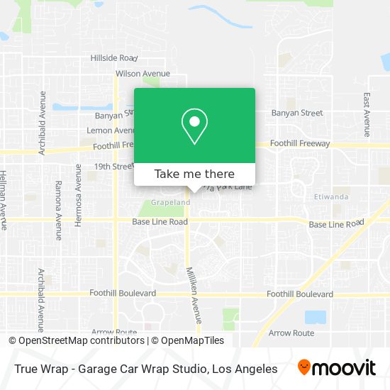 True Wrap - Garage Car Wrap Studio map