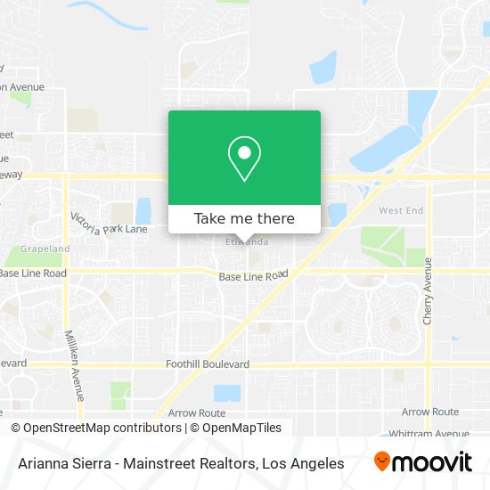 Arianna Sierra - Mainstreet Realtors map