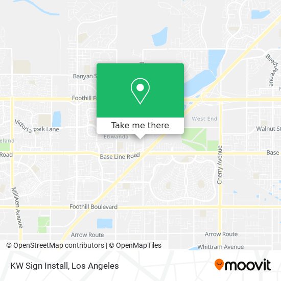 KW Sign Install map