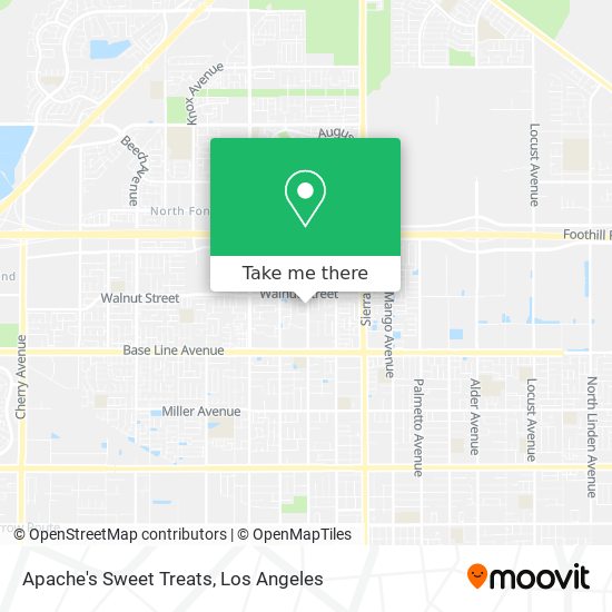 Apache's Sweet Treats map