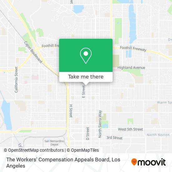 Mapa de The Workers' Compensation Appeals Board