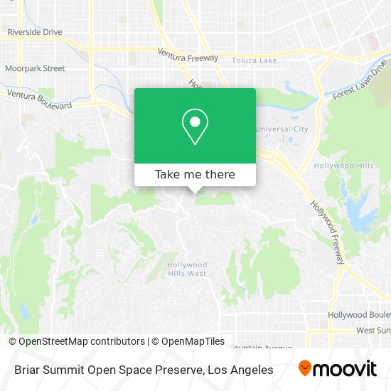 Briar Summit Open Space Preserve map