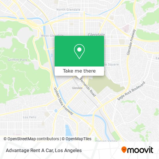 Advantage Rent A Car map