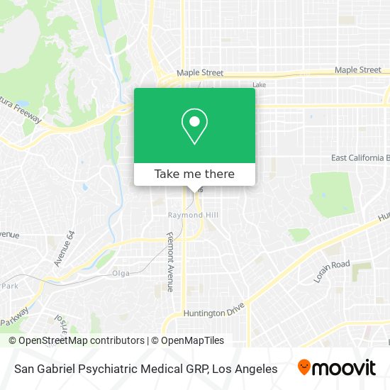 Mapa de San Gabriel Psychiatric Medical GRP