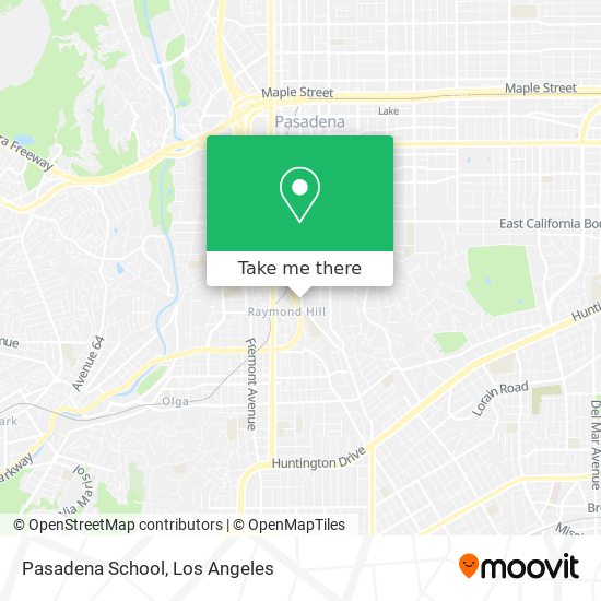 Mapa de Pasadena School