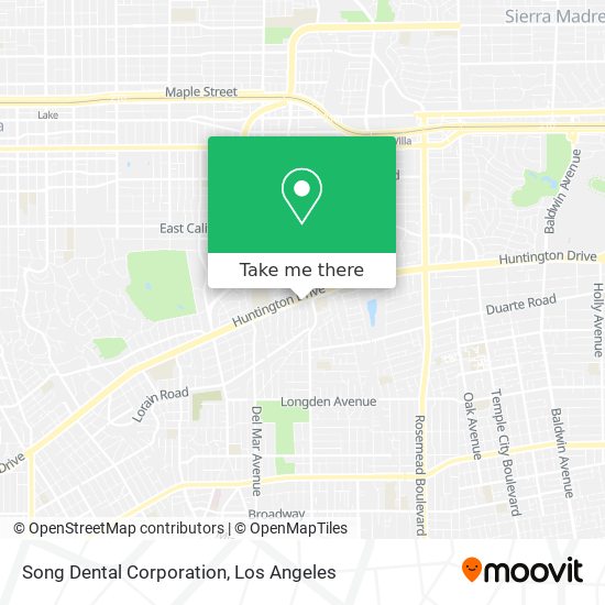 Song Dental Corporation map