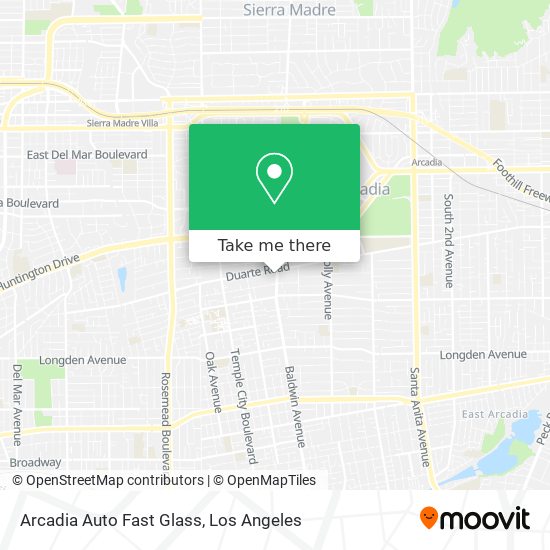 Arcadia Auto Fast Glass map