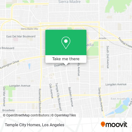 Temple City Homes map