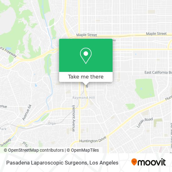 Pasadena Laparoscopic Surgeons map