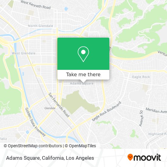 Adams Square, California map