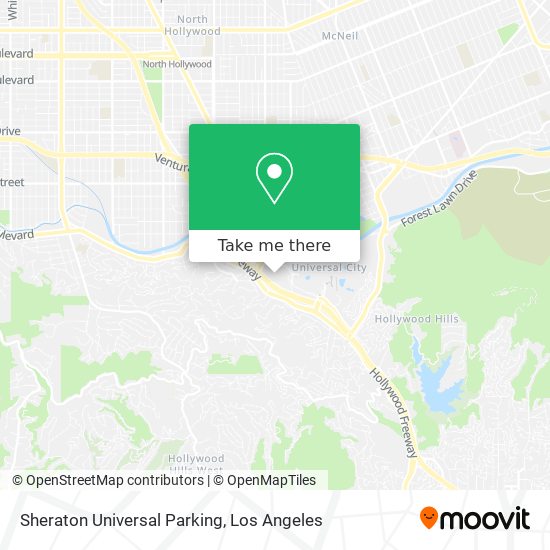 Mapa de Sheraton Universal Parking