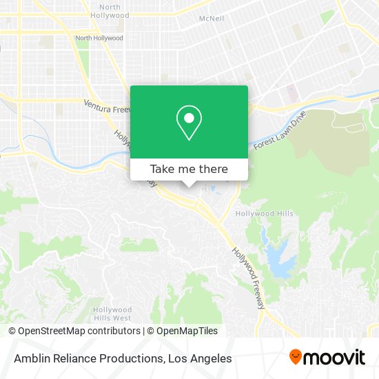 Mapa de Amblin Reliance Productions
