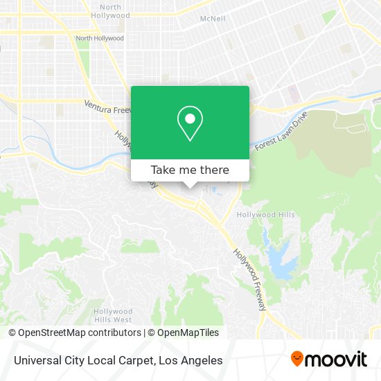 Mapa de Universal City Local Carpet