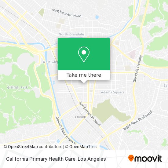 Mapa de California Primary Health Care