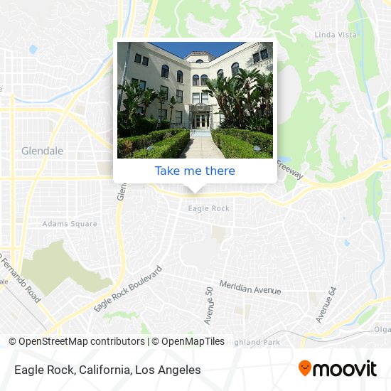 Eagle Rock, California map