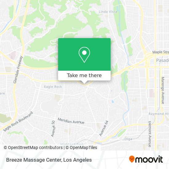 Breeze Massage Center map