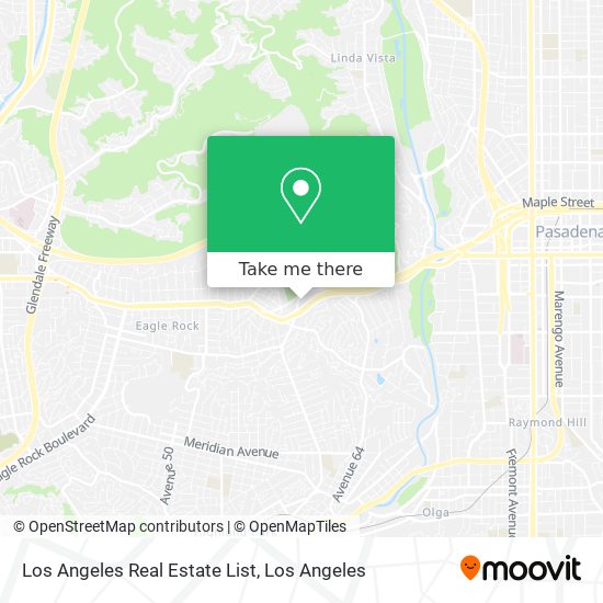 Los Angeles Real Estate List map