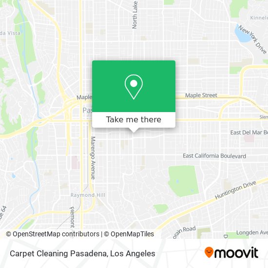 Carpet Cleaning Pasadena map