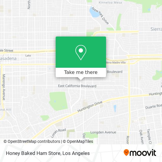 Honey Baked Ham Store map