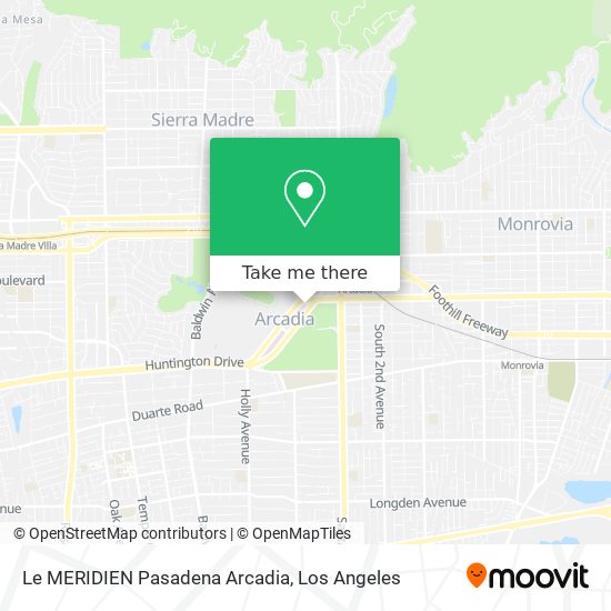 Mapa de Le MERIDIEN Pasadena Arcadia