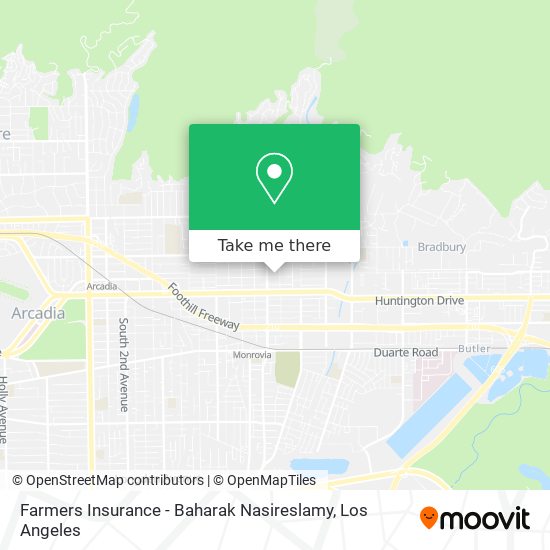 Mapa de Farmers Insurance - Baharak Nasireslamy