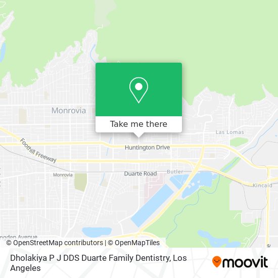 Mapa de Dholakiya P J DDS Duarte Family Dentistry