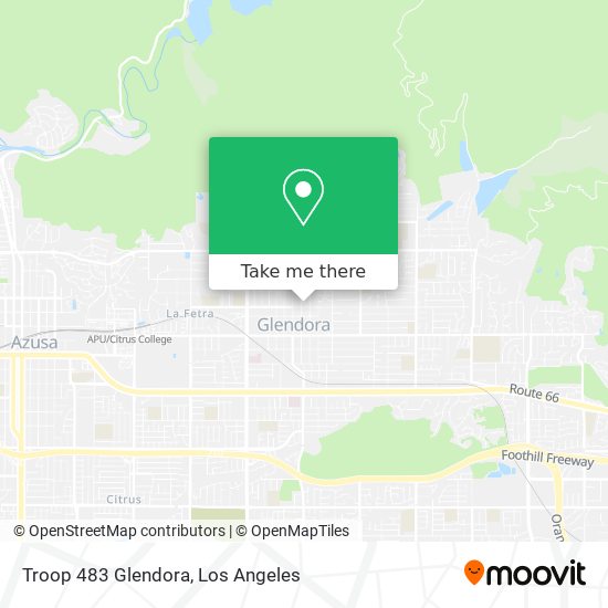 Troop 483 Glendora map