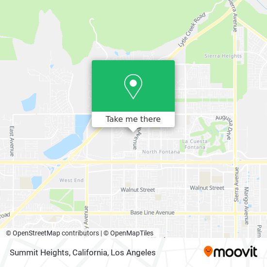 Summit Heights, California map