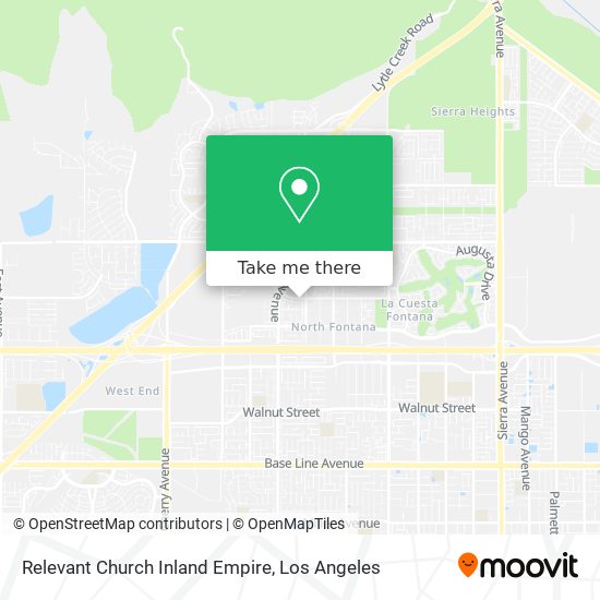 Relevant Church Inland Empire map