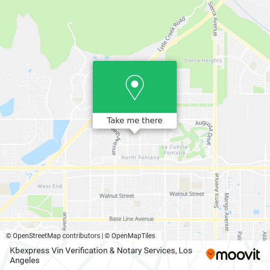 Mapa de Kbexpress Vin Verification & Notary Services